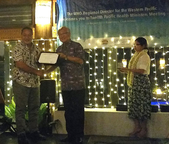 Tokelau health WHO award - 2017-ed